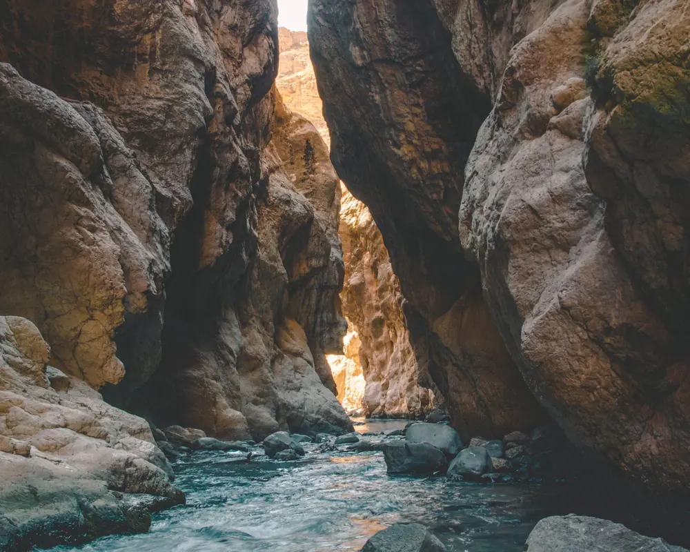 The cliffs of the Todra Gorge