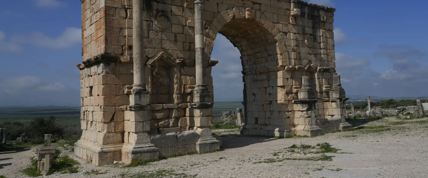 The Roman arch of Volubilis