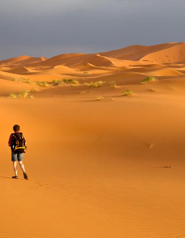 The dunes of Erg Chebbi near Merzouga