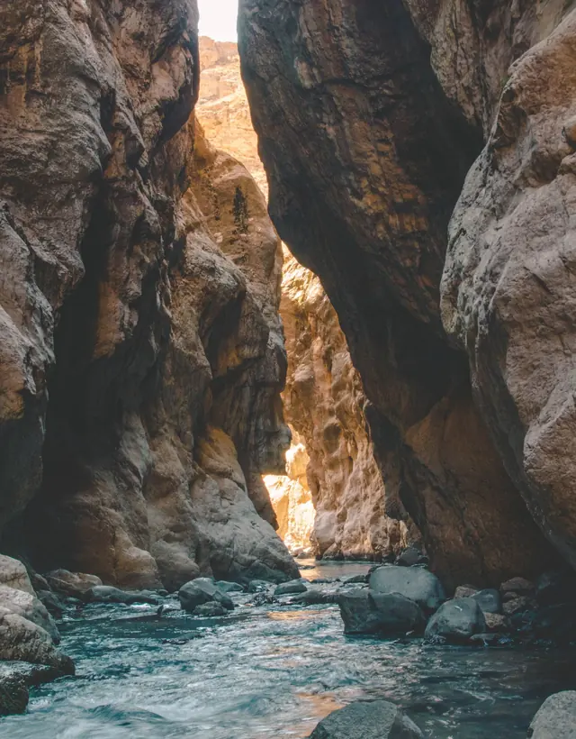 The cliffs of the Todra Gorge